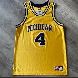 Authentic Chris Webber 48 Xl Nike Michigan Wolverines Jersey Vintage